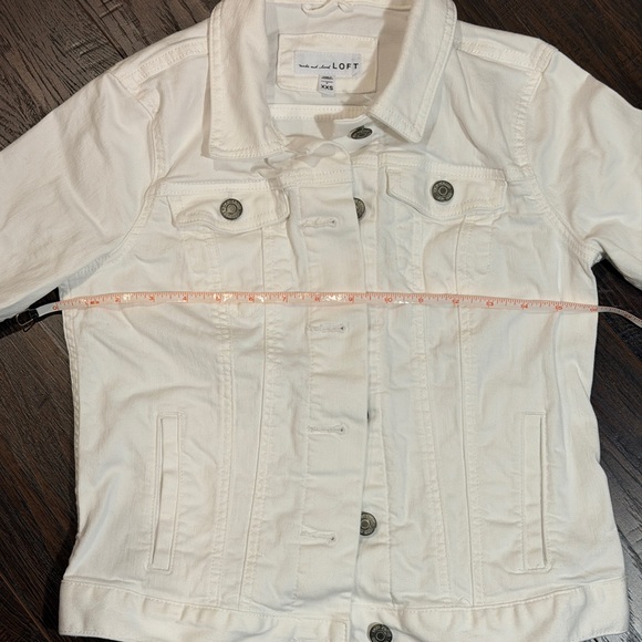 White Ann Taylor Loft Denim Jacket - Picture 5 of 5